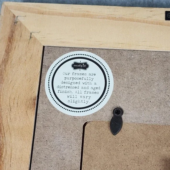 Mud Pie Wood Picture Frame Mr & Mrs Wedding Rustic Distressed Farmhouse Decor - Picture 6 of 8